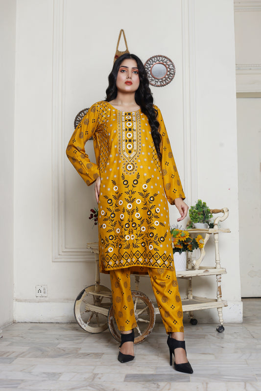 nishat linen printed 2 piece