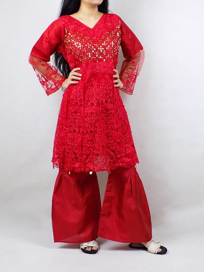 rania fancy frok  2piece with simple shrara