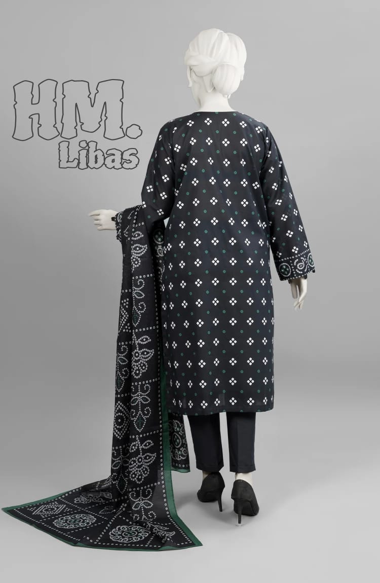 k dot 3 piece printed with shaffon printed dupatta